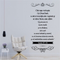 Sticker mare perete, Eu locuiesc in locuri inalte...